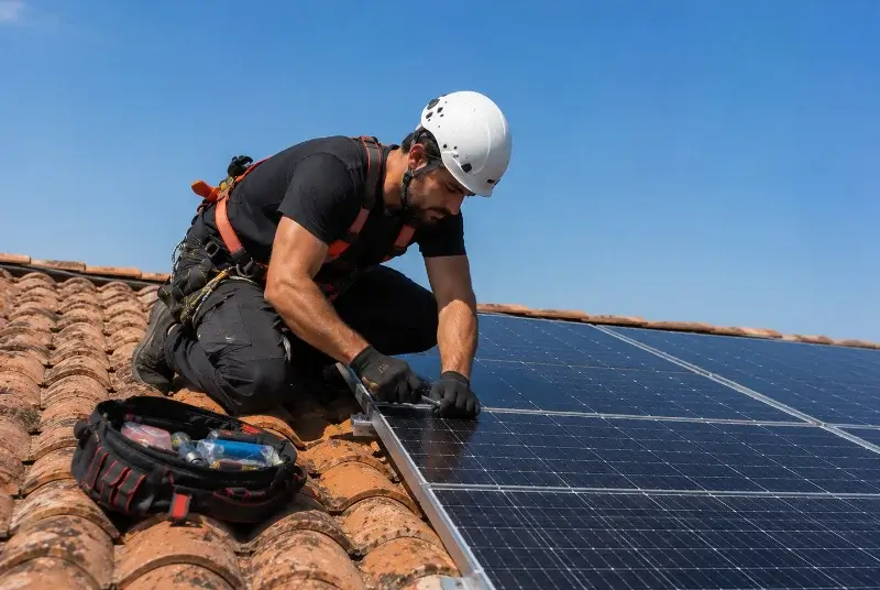 Maintenance et monitoring de panneaux solaires à Baron